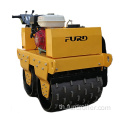 เดินตามไฮดรอลิกด้านหลังแกะเท้าเครื่องยนต์ดีเซล Double Drum Vibratory Road Roller FYL-S600